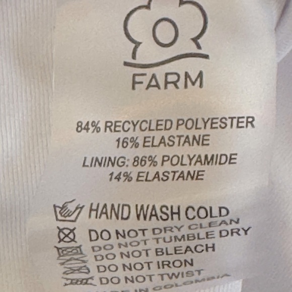 FARM RIO Parrot Graphic High Leg One Piece Swimsuit - Women’s Size Small - New - Picture 7 of 9